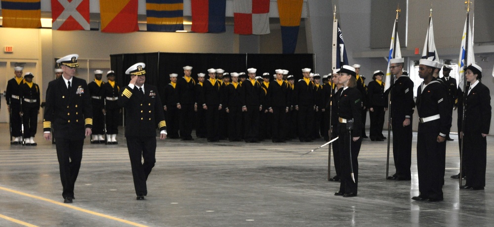 Pass-in-review ceremony at Recruit Training Command