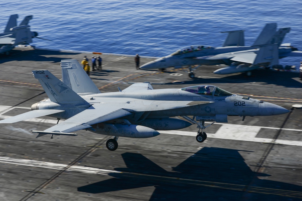 USS Carl Vinson action