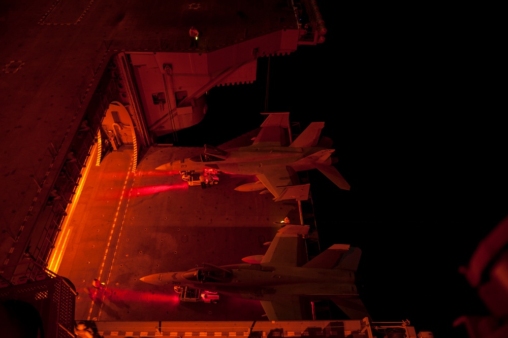 USS Carl Vinson flight deck operations