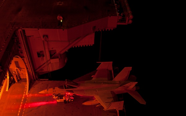 USS Carl Vinson flight deck operations