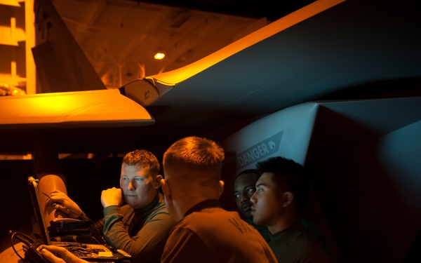 USS Carl Vinson flight deck operations