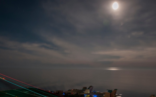 USS Carl Vinson flight deck operations