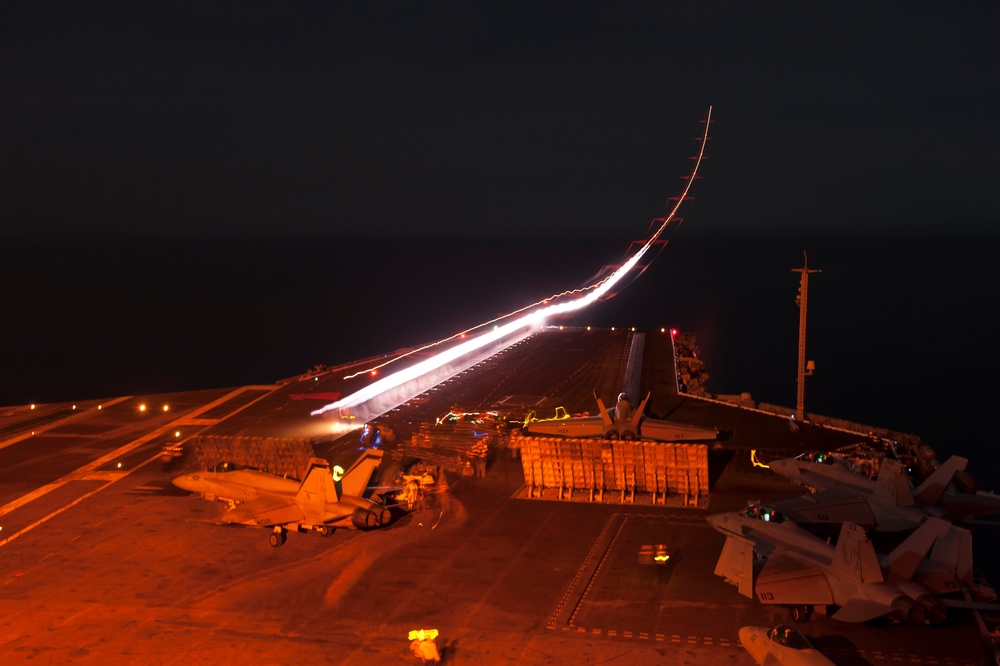 USS Carl Vinson flight deck operations