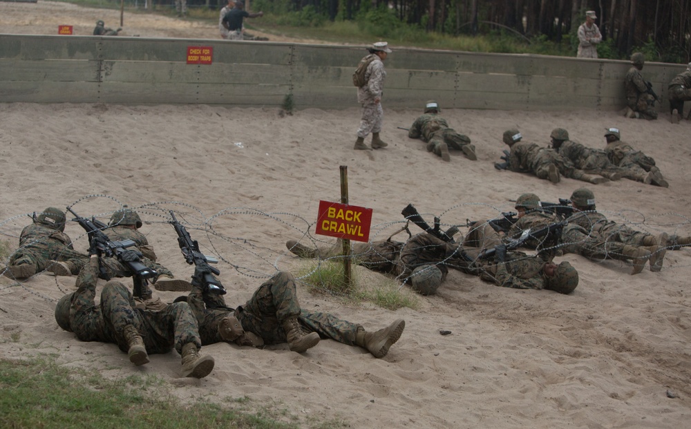 Marine recruits receive basic combat training skills on Parris Island