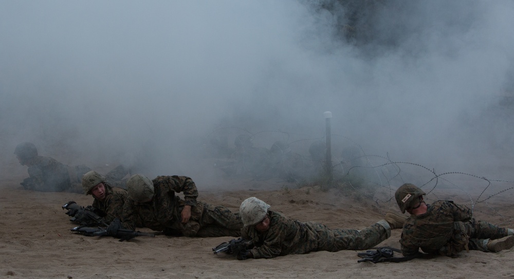 Marine recruits receive basic combat training skills on Parris Island