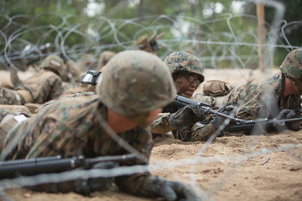 Marine recruits receive basic combat training skills on Parris Island