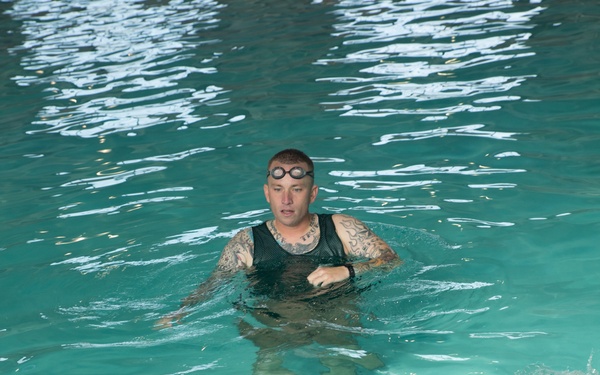 Sink or swim – to become Marines recruits must learn to survive the sea