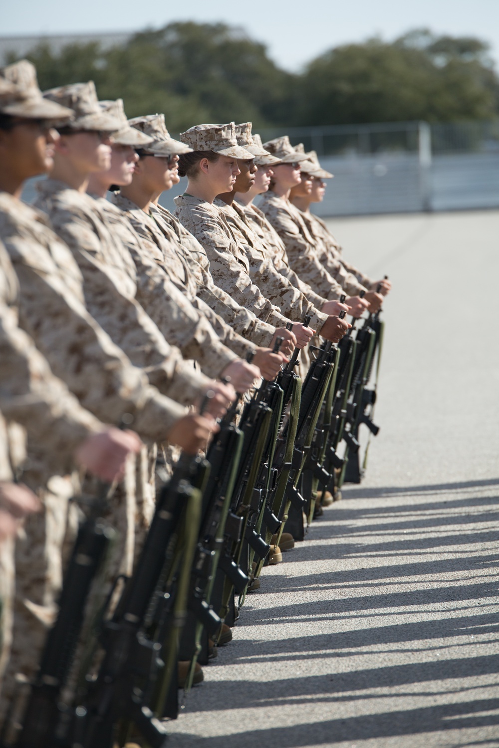 DVIDS Images Marine recruits march closer to graduation on Parris