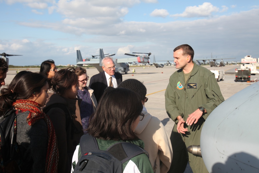 International students tour Futenma, expand academic understanding