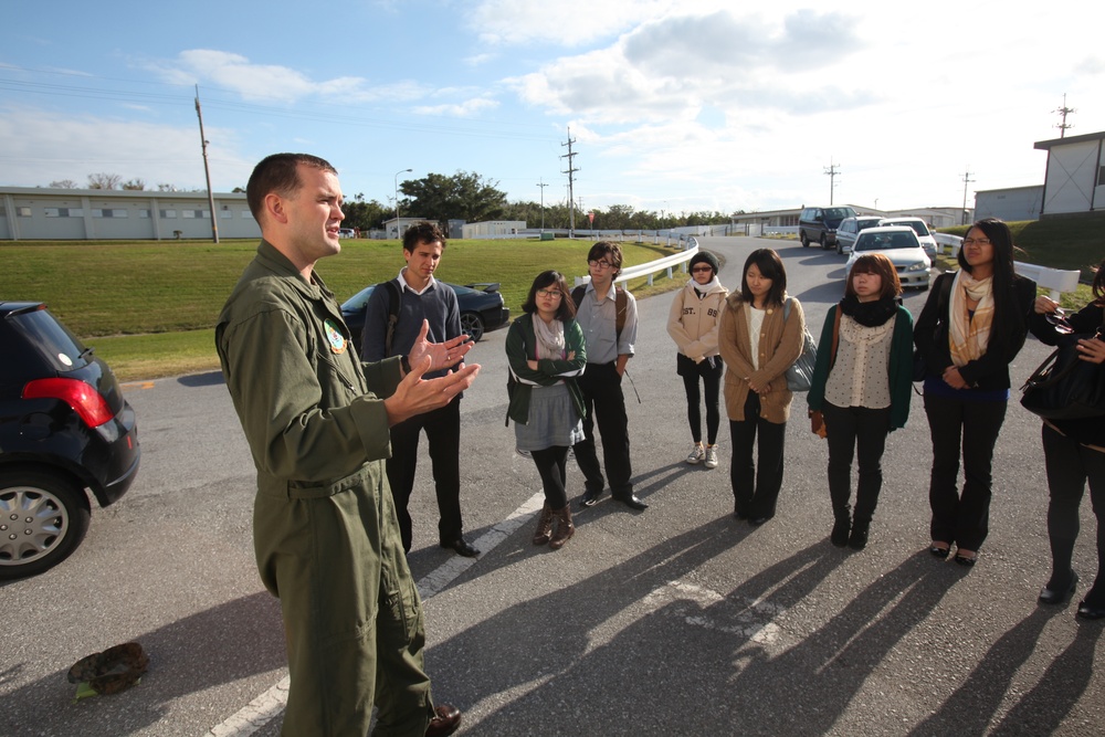 International students tour Futenma, expand academic understanding