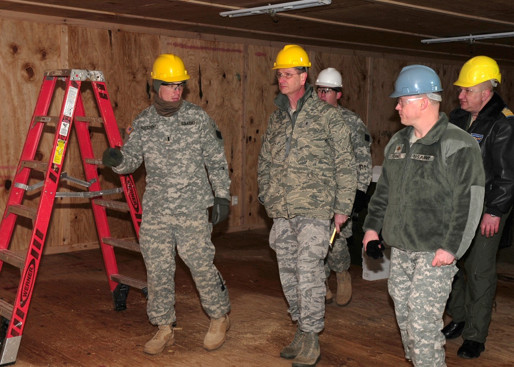 EUCOM strategy and policy director tours developing passenger transit center at MK Air Base