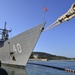 USS Halyburton moored at Naval Station Guantanamo Bay