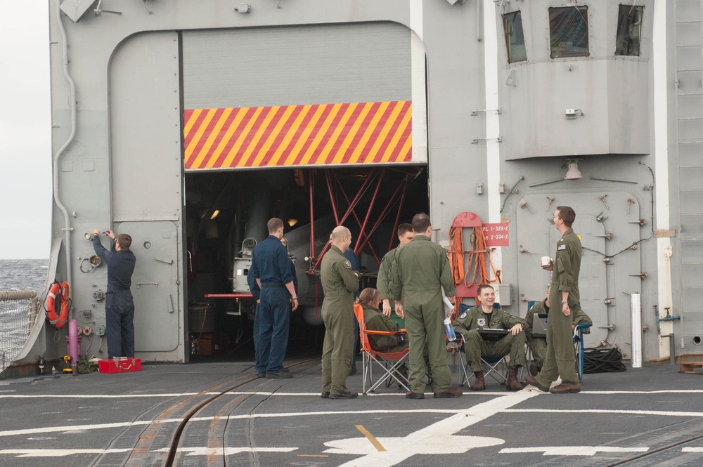 USS Halyburton no-fly day