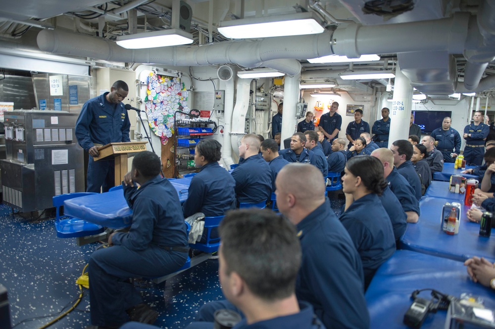 USS Stout Martin Luther King Jr. commemoration ceremony