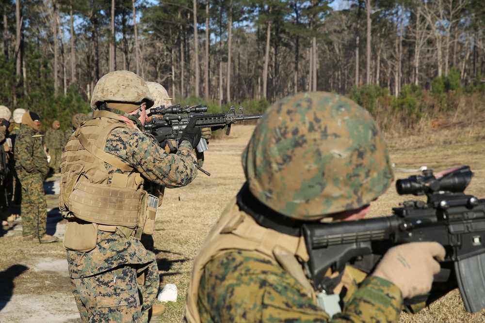Marines train for combat, send rounds down range