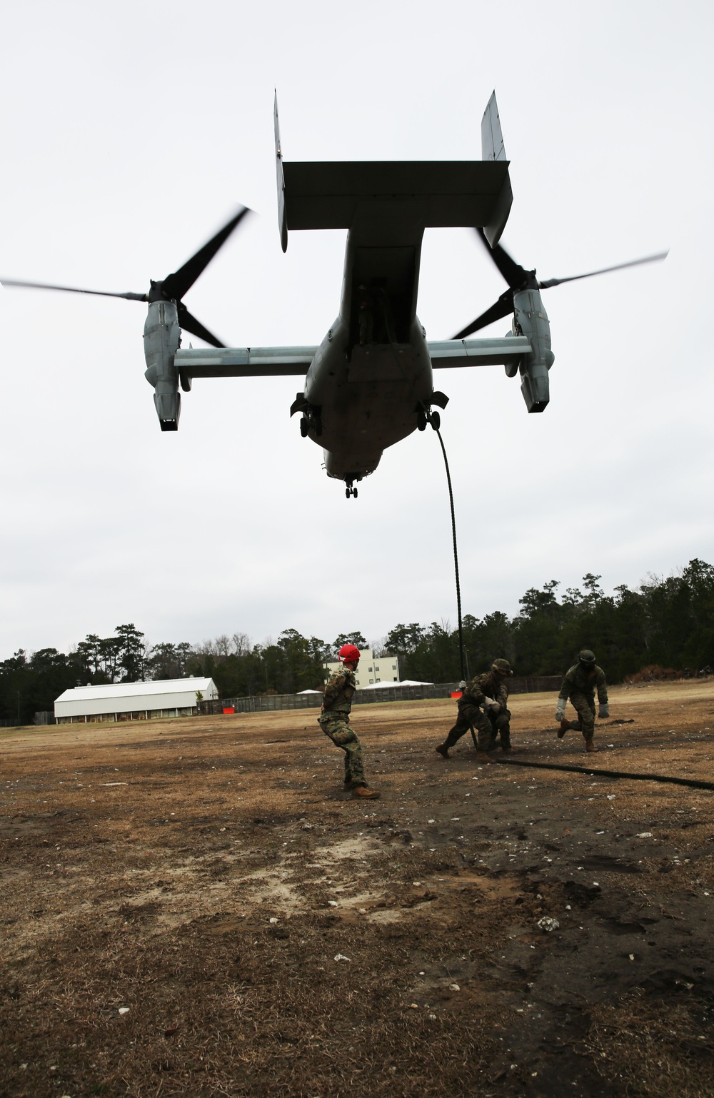 HRST Instructors set example and lead Marines by ropes