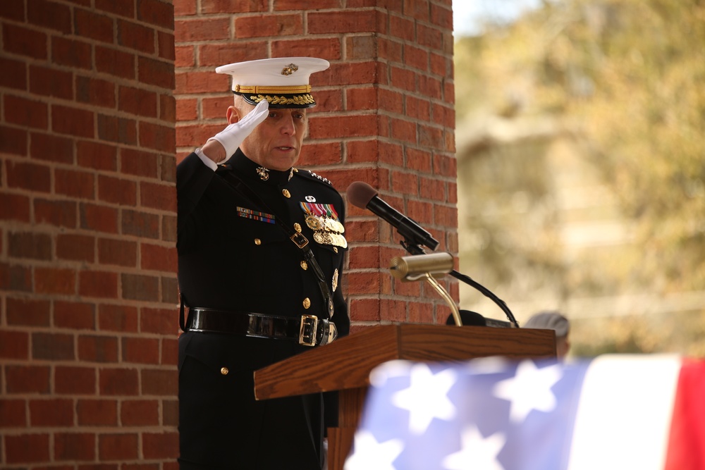 Photo Gallery: Marine Corps Medal of Honor recipient, Beaufort resident laid to rest at 73