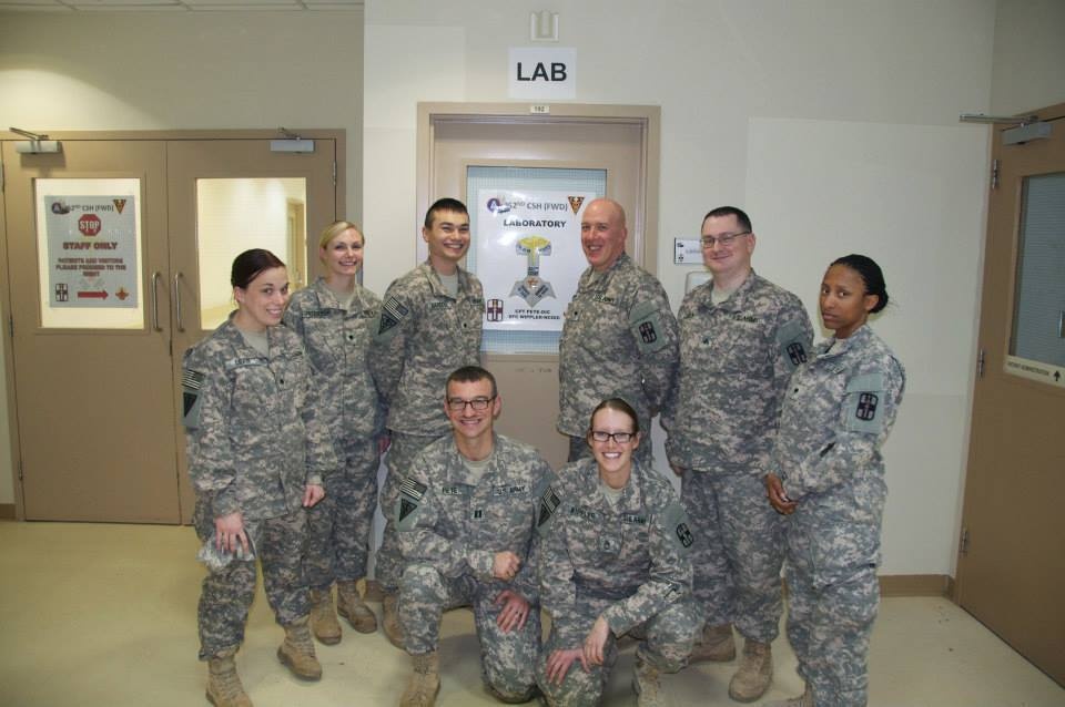 452nd Combat Support Hospital performs pre-screening of donors for contingency whole blood drive