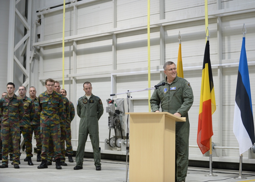 USAFE-AFAFRICA CC visits Baltic air policing 2014