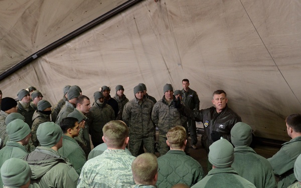 USAFE-AFAFRICA CC visits Baltic air policing 2014