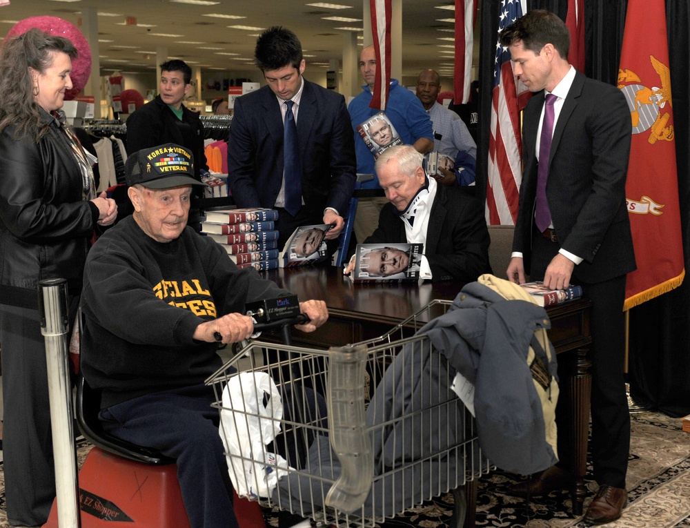 Former Secretary of Defense Robert Gates Book Signing on Marine Corps Base Quantico