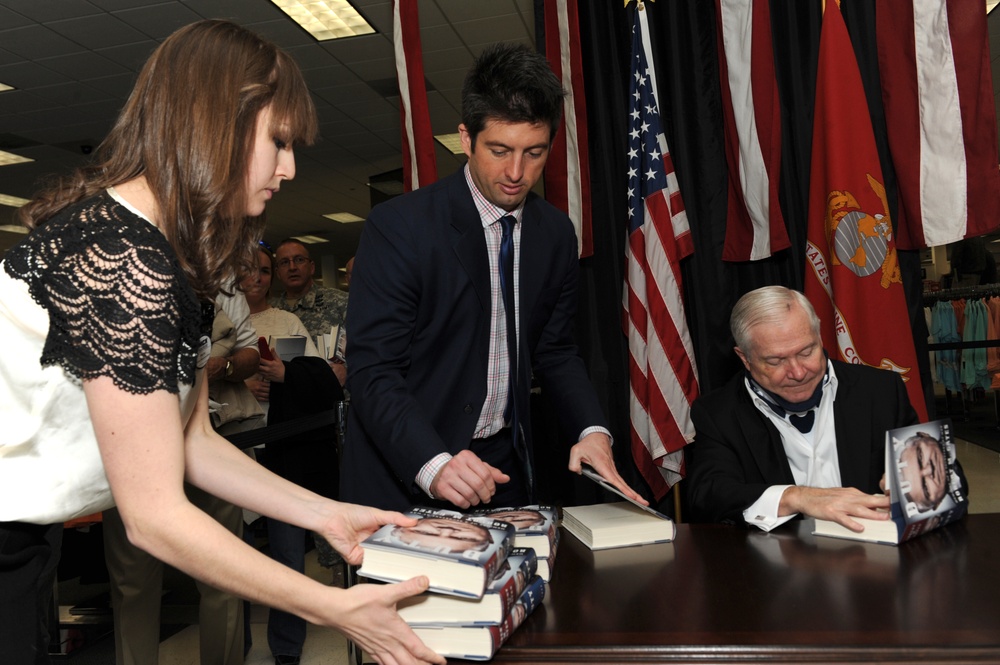 Former Secretary of Defense Robert Gates Book Signing on Marine Corps Base Quantico