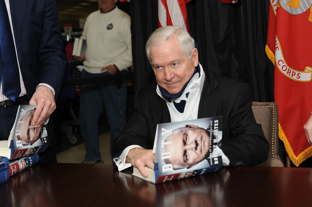 Former Secretary of Defense Robert Gates Book Signing on Marine Corps Base Quantico