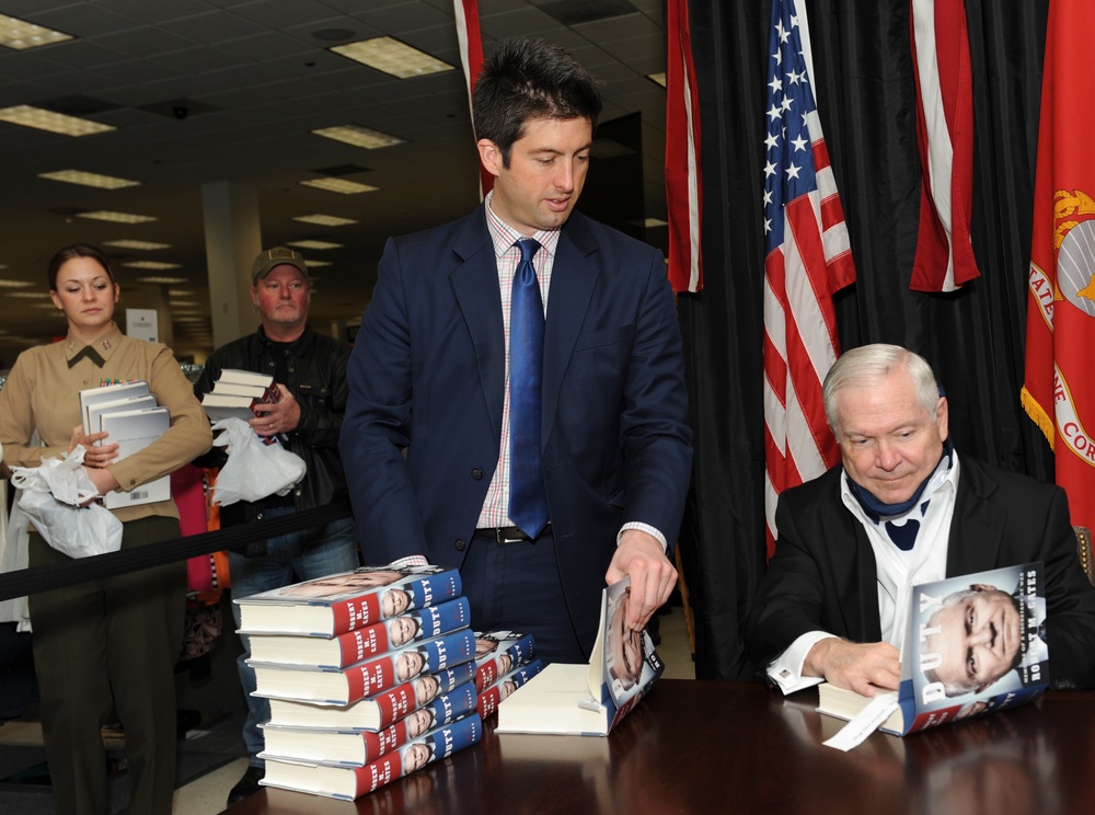 Former Secretary of Defense Robert Gates Book Signing on Marine Corps Base Quantico