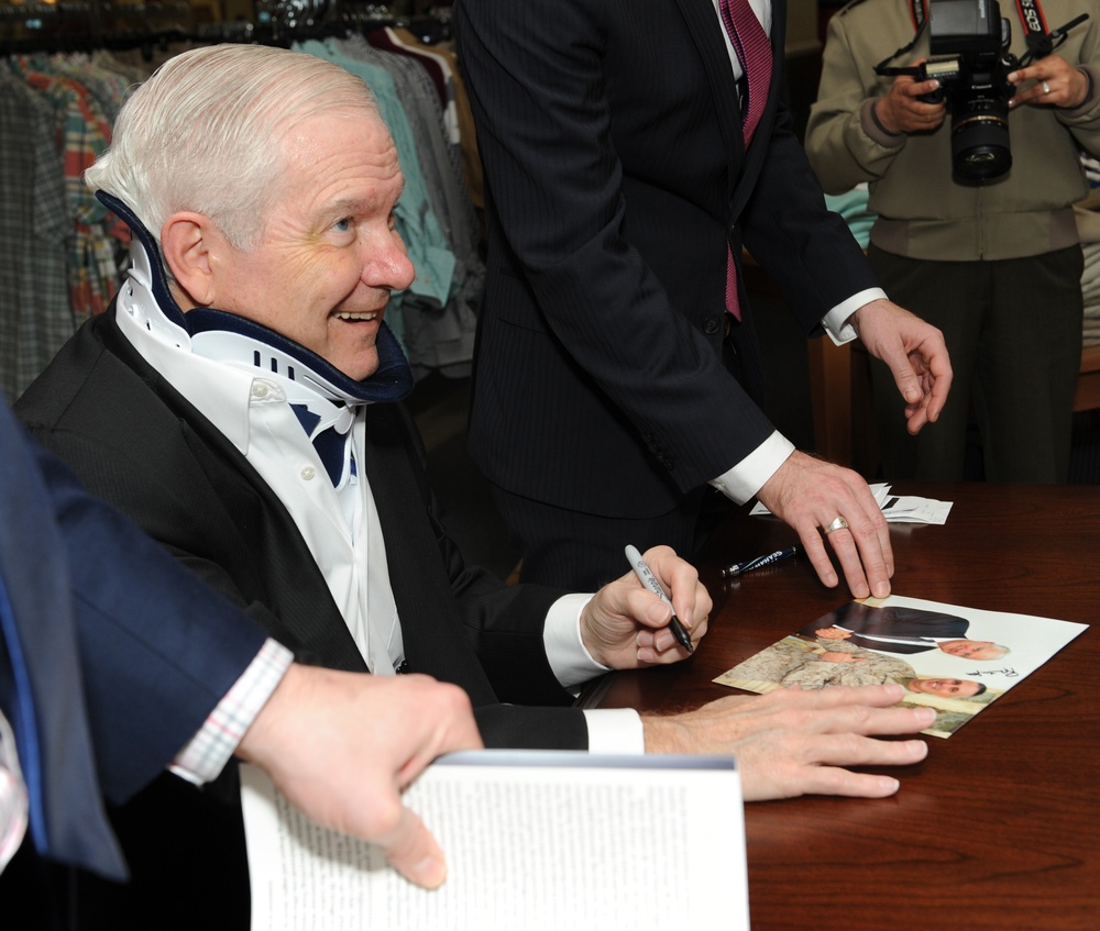 Former Secretary of Defense Robert Gates Book Signing on Marine Corps Base Quantico