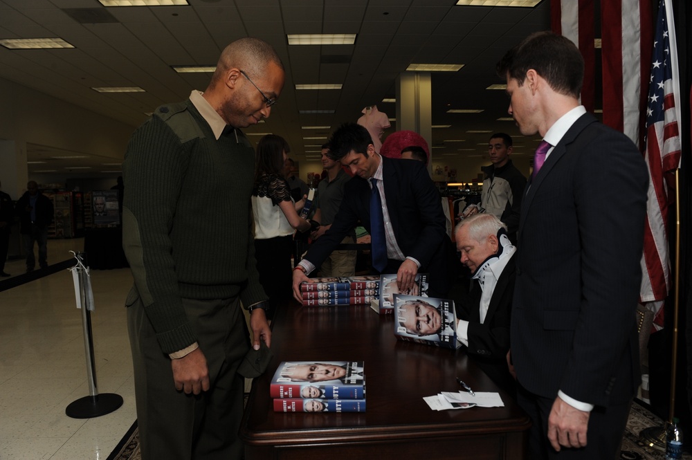 Former Secretary of Defense Robert Gates Book Signing on Marine Corps Base Quantico