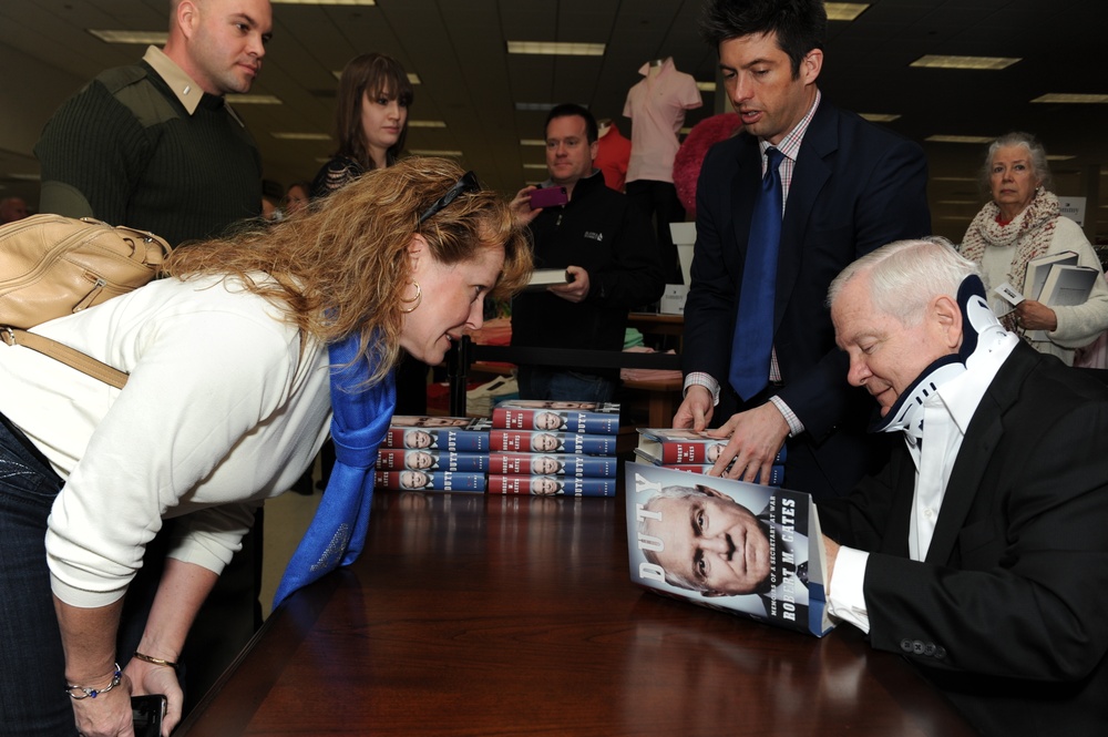 Former Secretary of Defense Robert Gates Book Signing on Marine Corps Base Quantico