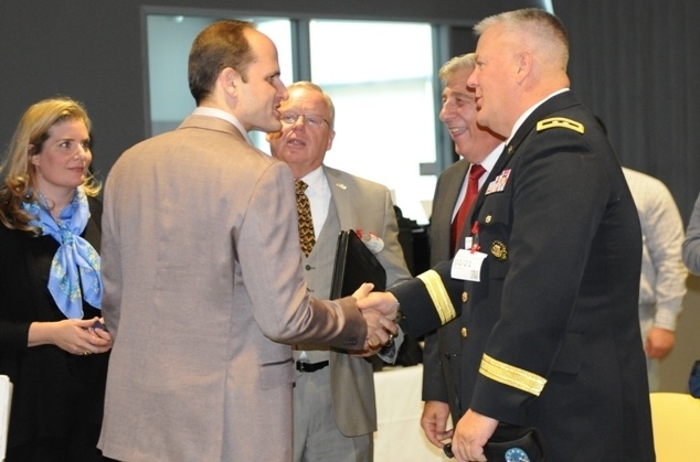 Maj. Gen. Tooliatos meets Laszlo Bock