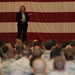 Secretary of the Air Force Deborah Lee James speaks at Barksdale AFB