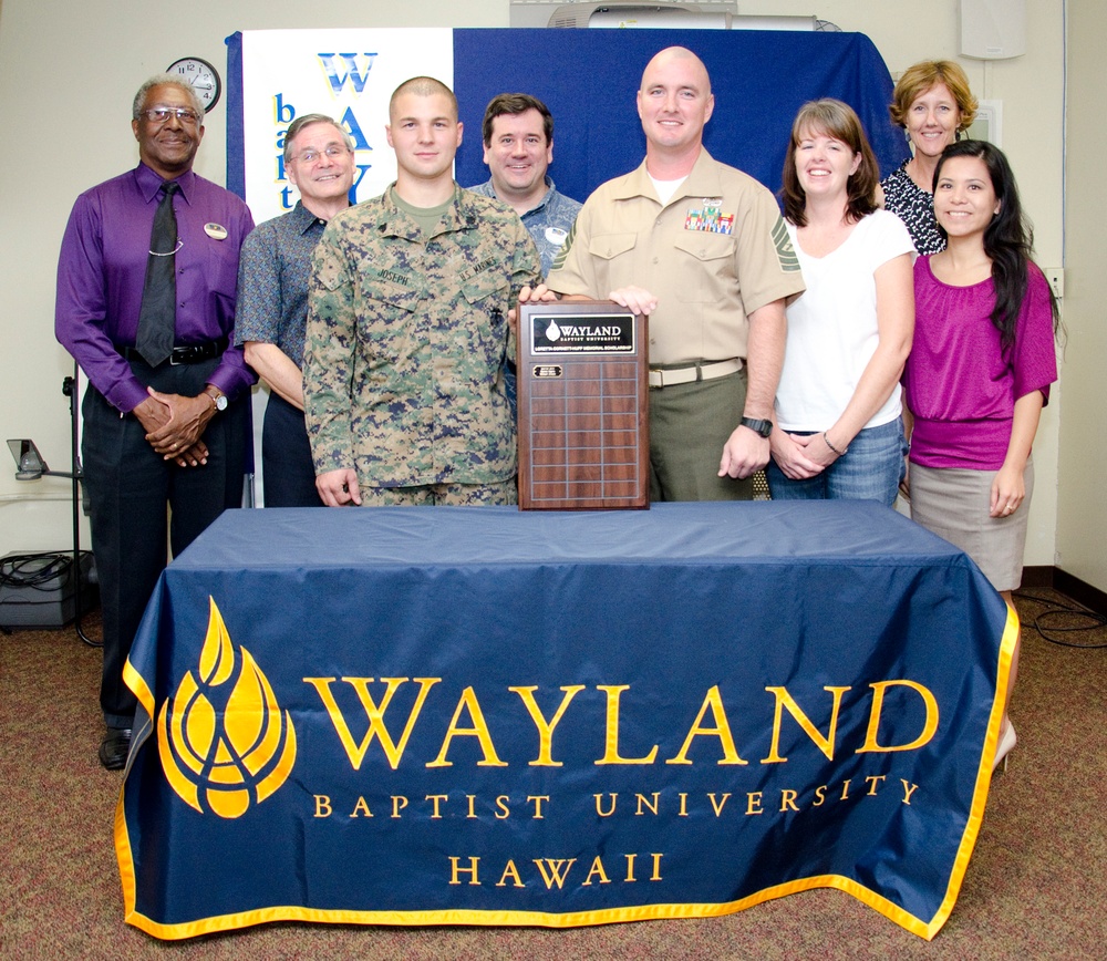 MCB Hawaii Marines receive first memorial scholarship