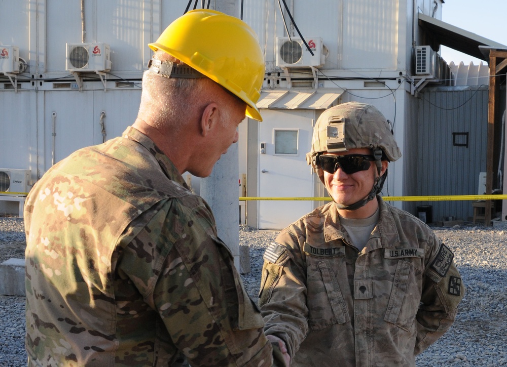 82nd SB-CMRE hosts ARCENT commander in Afghanistan