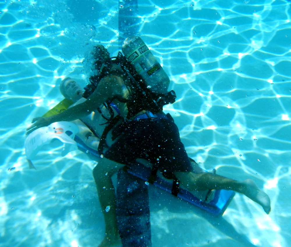 Joint Task Force-Bravo firefighters train for underwater rescues