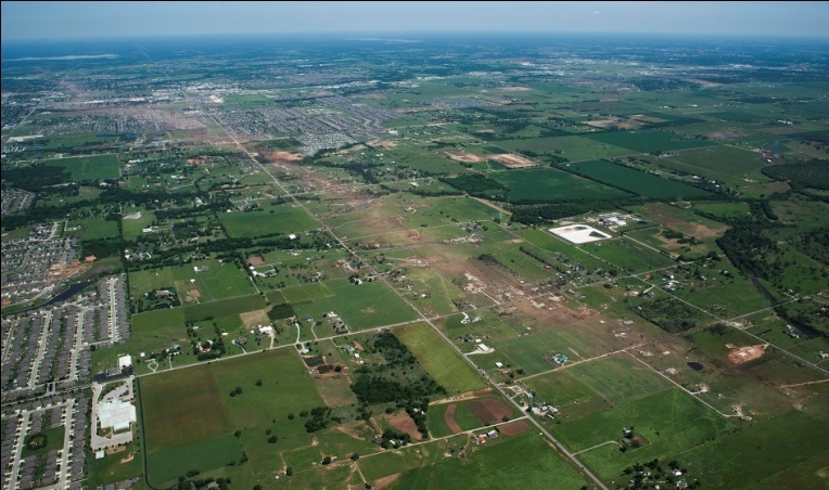 Tornado path