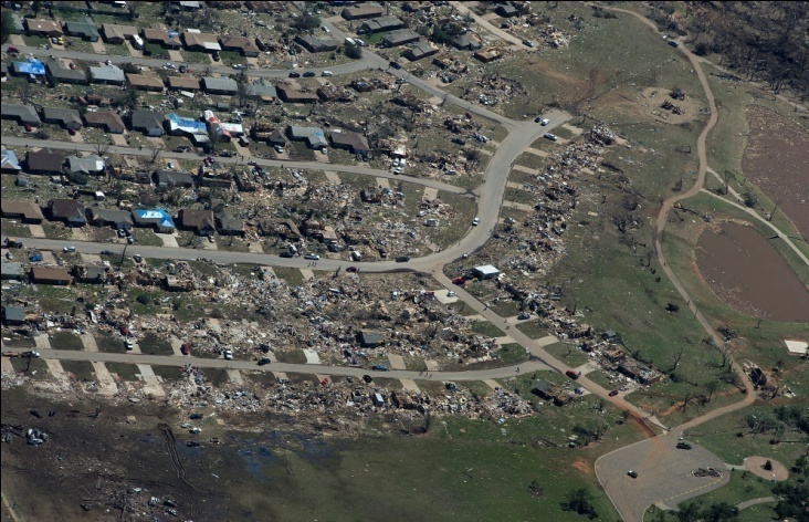 Tornado damage