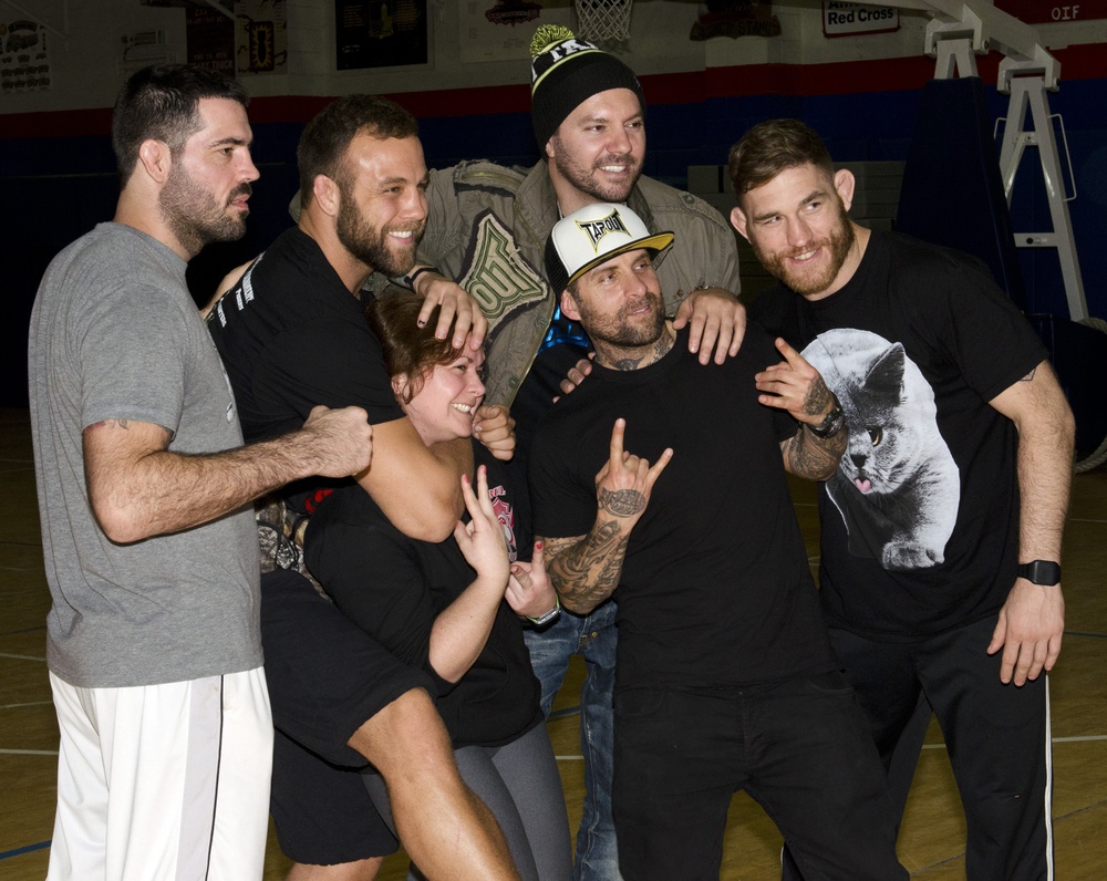 UFC fighters, Tapout founders visit troops in Kuwait