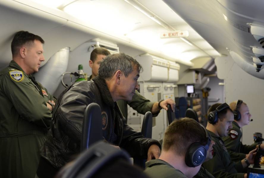 Adm. Harris P-8 flight