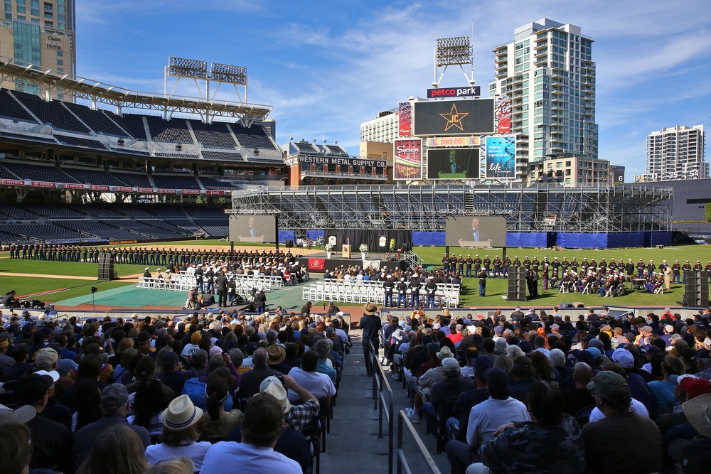 1st MLG salutes Jerry Coleman during memorial service