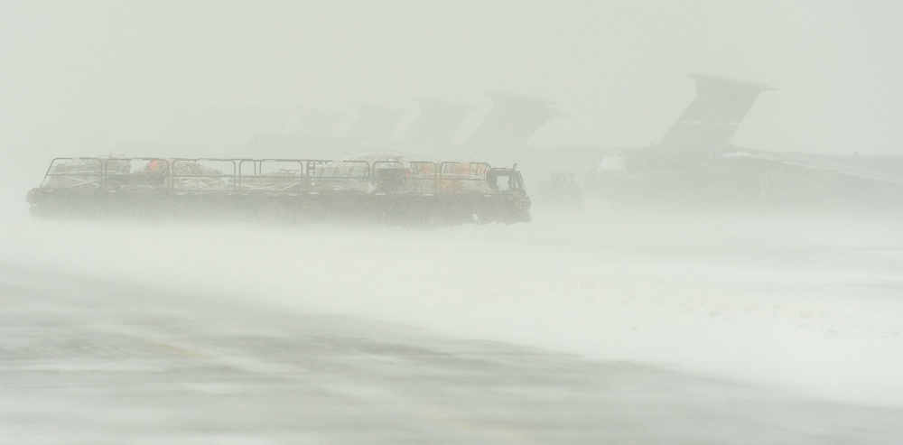 Second snowstorm hits Dover AFB