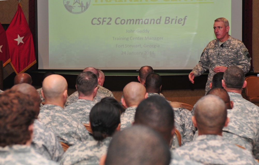 3rd ID senior leaders learn CSF2 tools