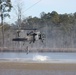 Instructors demonstrate water insertion from UH-60 Black Hawk during Ranger School graduation