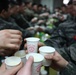 Warfighters enjoy feast together, before 400k Hike