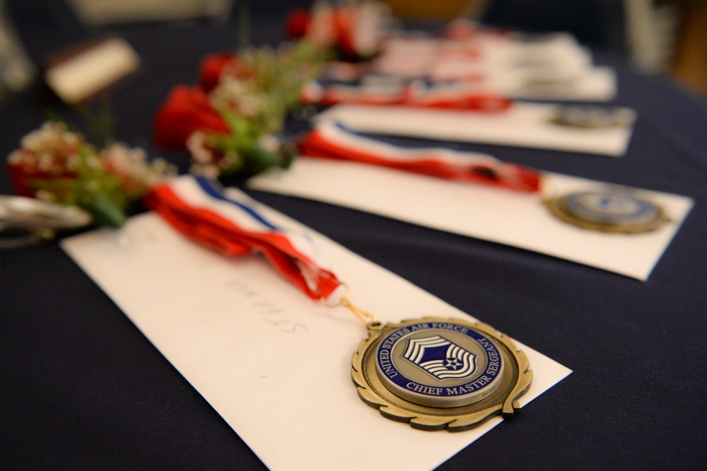 Eielson's newest chief master sergeants take stage