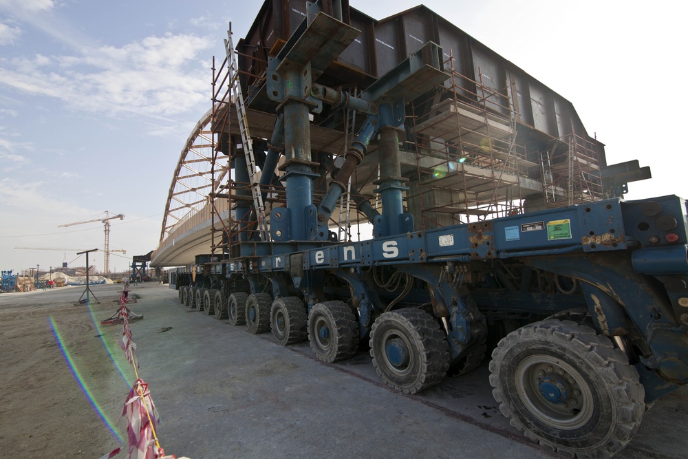 Bridge prepares to move