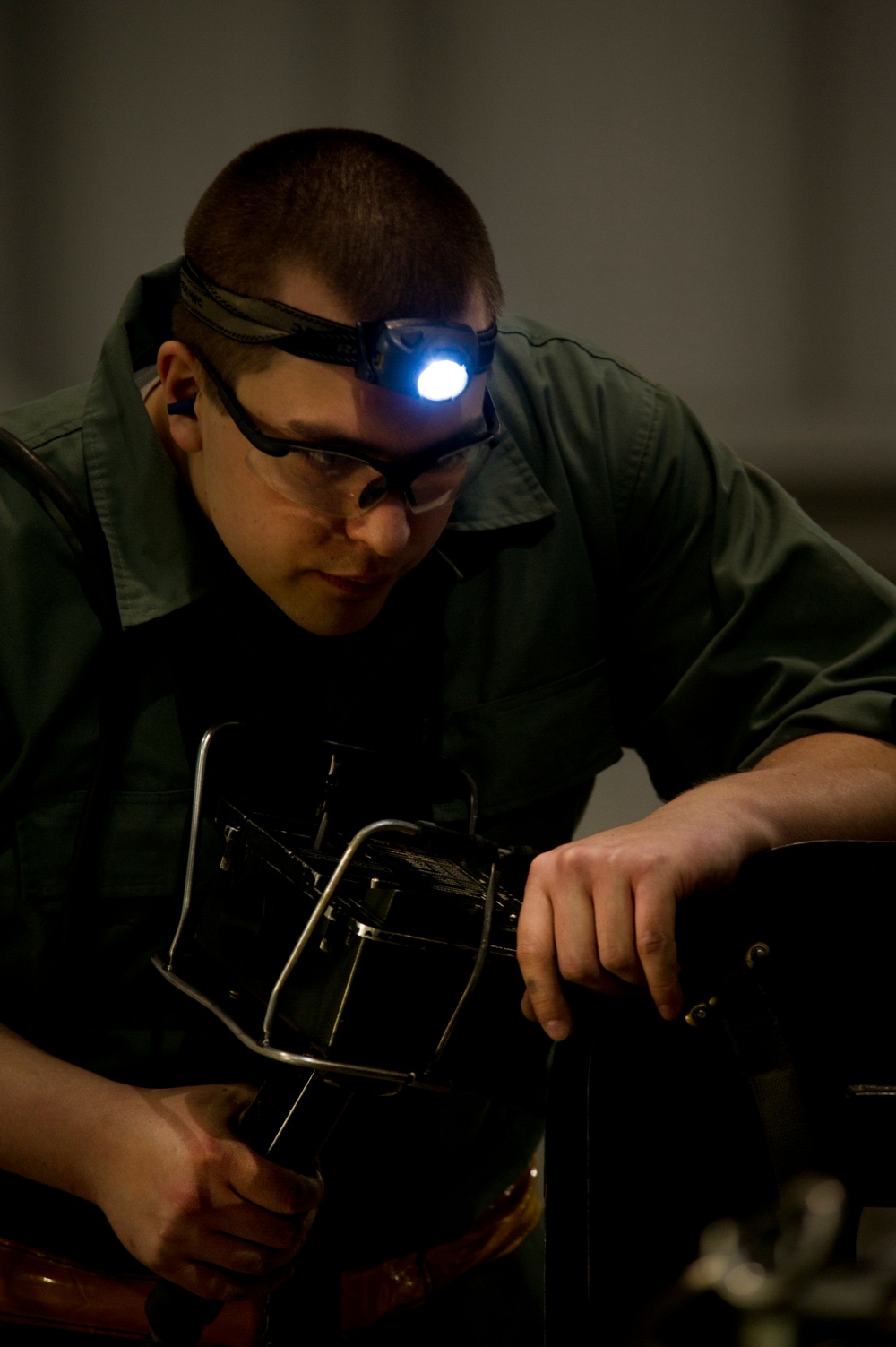 5th AMXS loads bombs for an upcoming inspection