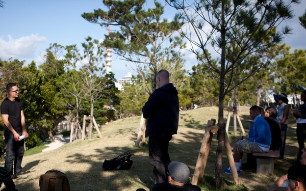 Marines, sailors take in history during Shuri Castle trip
