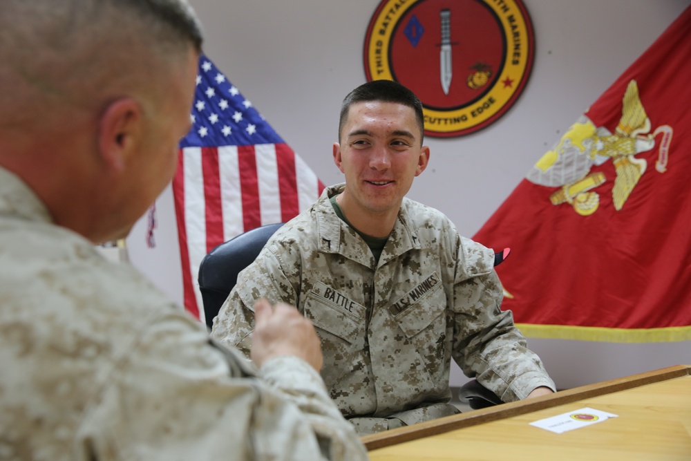 Marine goes above and beyond, earns Marine of the Quarter
